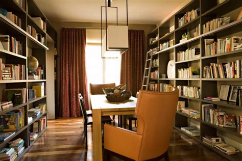 20 Library Home Office Designs Decorating Ideas Design Trends