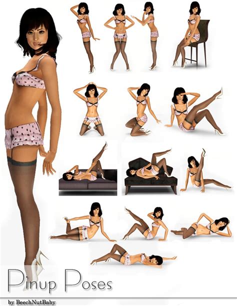 My Sims 3 Poses Pinup Pose Pack By Beechnutbaby