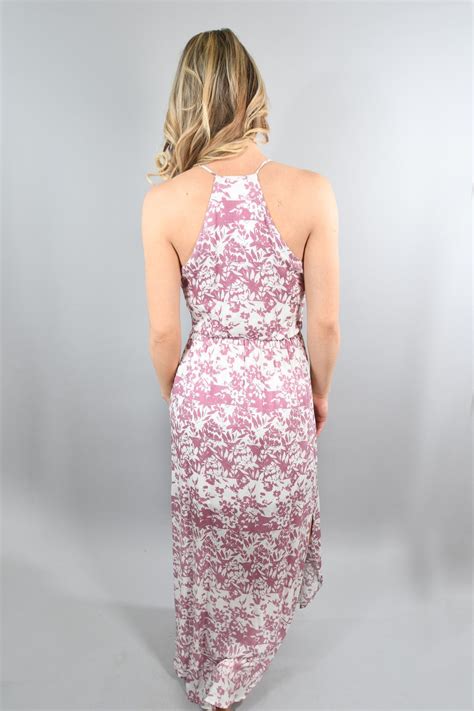 Mauve Floral Maxi Dress The Pulse Boutique