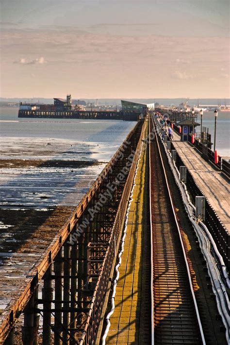 Southend On Sea Pier Essex England Colour Photograph Picture Print By