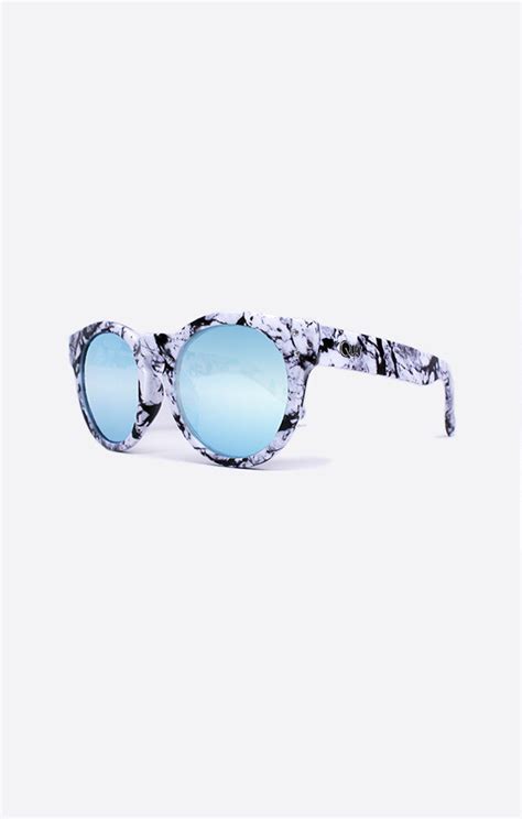 quay high emotion white marble blue sunglasses new york glass