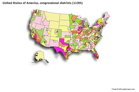 Sample Maps For United States Of America Congressional Districts 113th