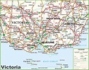 Large detailed map of Victoria with cities and towns - Ontheworldmap.com