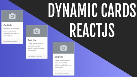 Dynamically Create Cards In ReactJS Using React Bootstrap YouTube