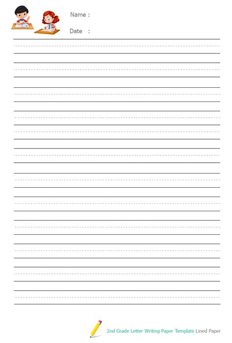 10 Best Second Grade Writing Paper Printable Pdf For Free At Printablee