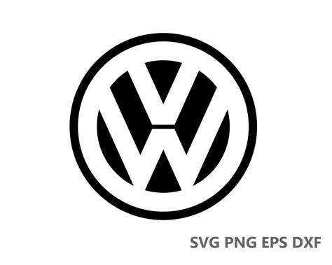Vw Logo Volkswagen Svg Cutting Files Eps Dxf Png Cricut Etsy