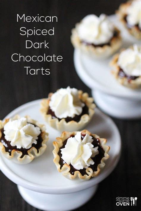 Dust your hands and the work surface with a little icing sugar and knead the marzipan until soft. Mexican Spiced Dark Chocolate Tarts | Recipe | Desserts, Dessert recipes, Christmas desserts