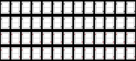 Blank playing card template | make your own playing cards pdf. 7 Best Images of Playing Card Printable Templates ...