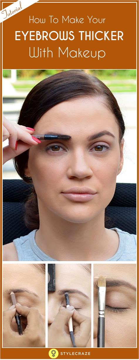 How To Fill In Your Eyebrows And Make Them Look Thicker Thick