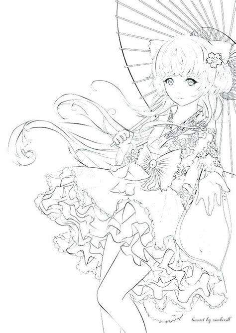 Anime Coloring Pages To Print