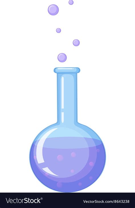 Beaker Filled With Chemical Substance Royalty Free Vector