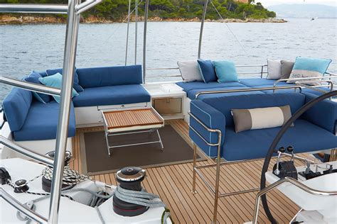 Service Cabo Yacht Life Marine Upholstery Blue Seating Deck Sectional