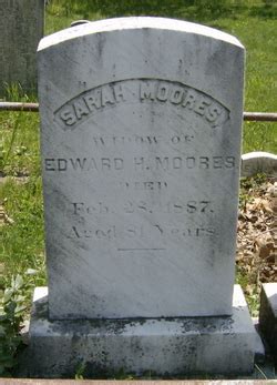 Sarah Mekeel Moores 1806 1887 Memorial Find A Grave