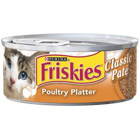Be the parent your pet thinks you are. Purina Friskies Classic Pate Poultry Platter Cat Food 5.5 ...