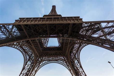 Closeup Architecture Of Eiffel Tower Stock Image Image Of Landmark