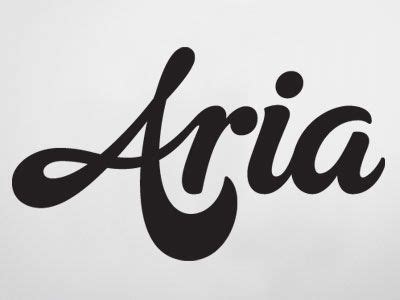 Aria Typography Design Typography Graphic Typography