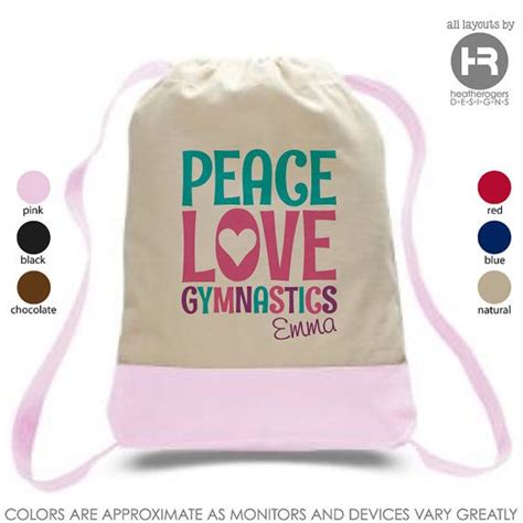 Gymnastics Backpack Personalized Backpack By Heatherrogersdesigns