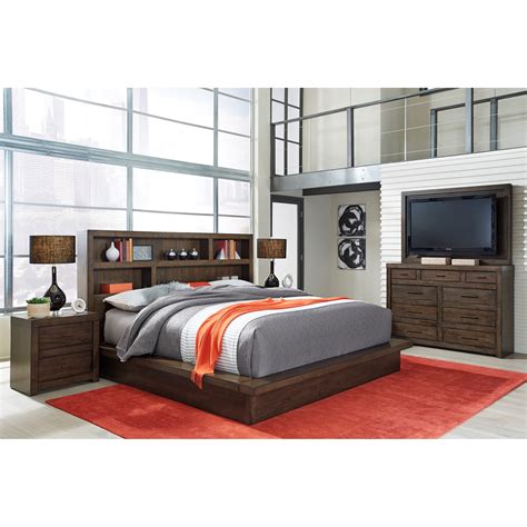 Modern Loft Queen Platform Bed With Dual Usb Ports Sadlers Home