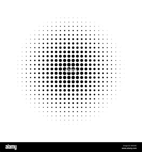 Halftone Effect Isolated On White Background Halftone Dots Pattern