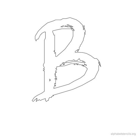 Alphabet Stencils B Printable Stencils Alphabet B Alphabet Stencils