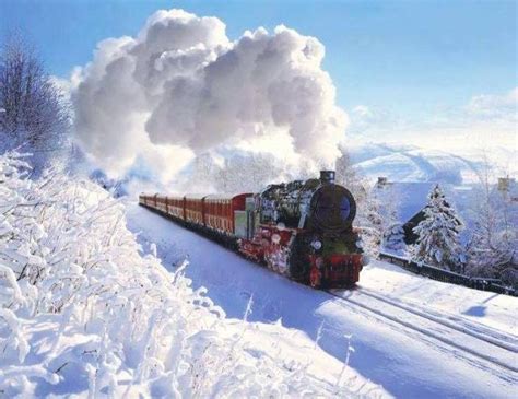 Winter Steam Train Ride Trans Siberian Railway Russia Travel Winter