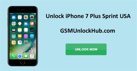 Here are sprint unlock eligibility requirements for unlocking a sprint iphone, in terms of us/domestic use. Unlock iPhone 7 Plus Sprint USA allows you to use any network provider sim card worldwide. It ...