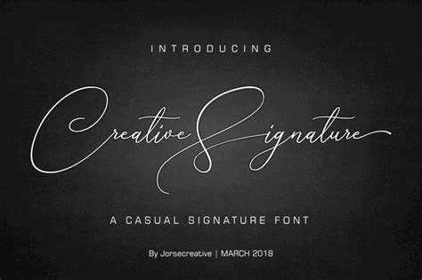 Creative Signature Font Youworkforthem