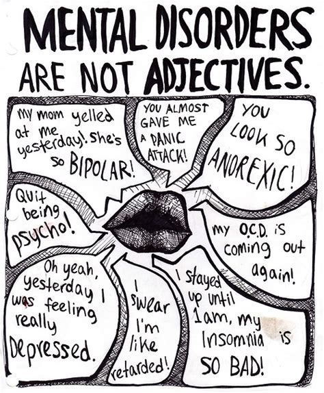 Mental Disorders Are Not Adjectives Mental Health