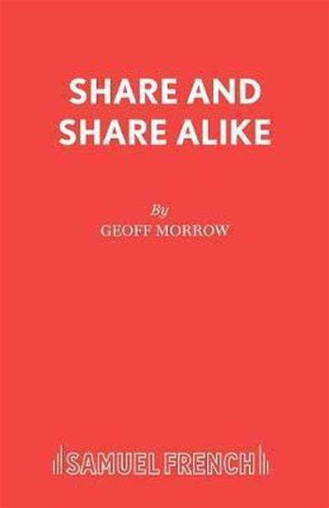 Share And Share Alike 9780573080630 Geoff Morrow Boeken