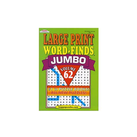 48 Bulk Kappa Jumbo Large Print Word Finds Puzzle Book - at