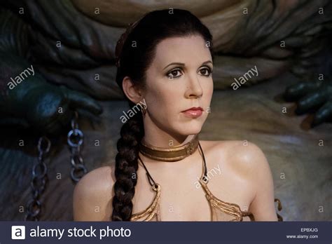 Princess Leia Chained Up In Her Golden Bikini By Jabba The Hutt Stock Photo Royalty Free Image