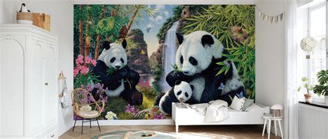 Panda Valley Behang Op Maat Photowall