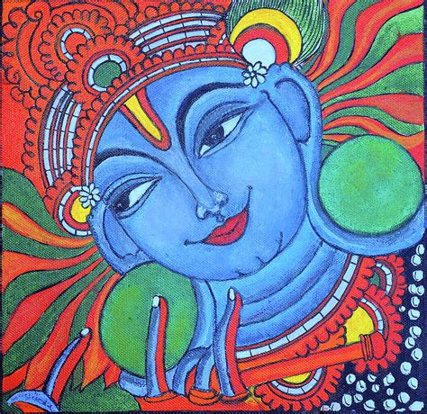 Krishna Mural Painting By Aishwarya Menon Pixels