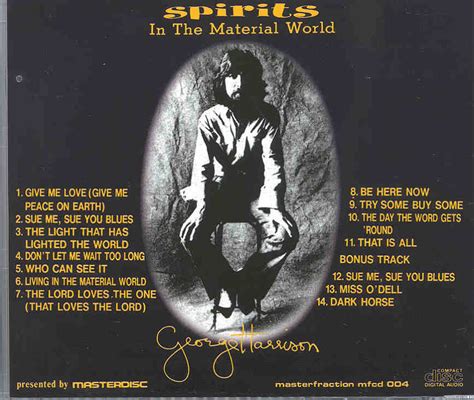 George Harrison Cd Spirits In The Material World