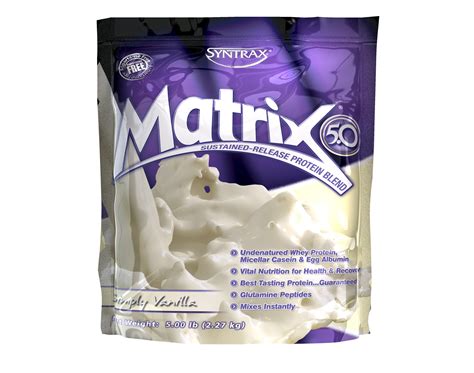 Syntrax Matrix Whey Protein Powder Vanilla 23g Protein 5 Lb