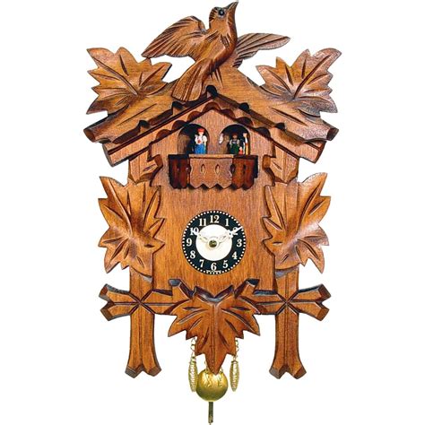 975 Engstler Battery Operated Mini Cuckoo Wall Clock With Music And
