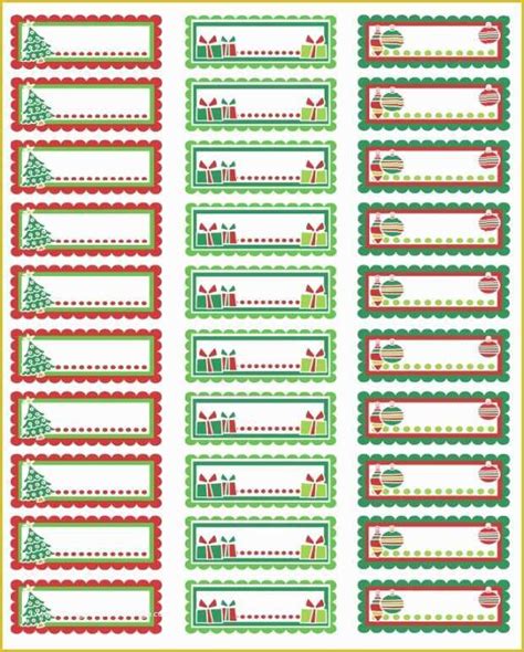 Free Christmas Return Address Label Templates 30 Per Sheet Of Christmas