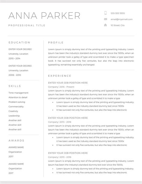 20 Free Word Resume Templates For 2024 Download Now