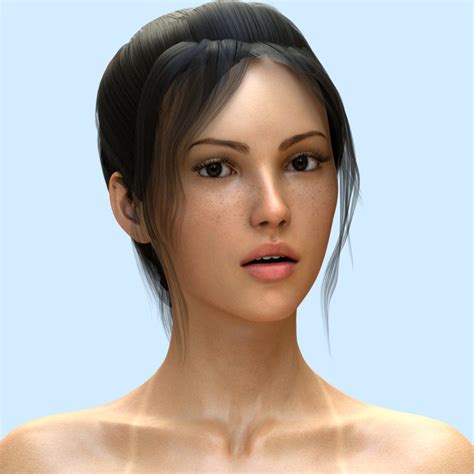 Mod Le D De Realistic Woman Naked With Tan Lines Turbosquid