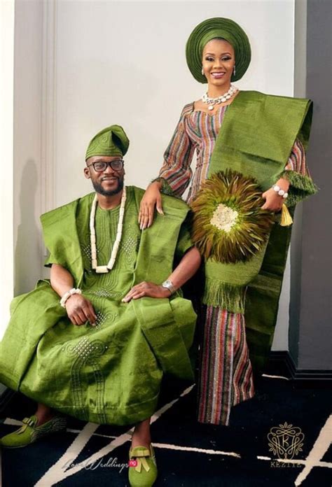 Complete Yoruba Traditional Wedding Attire In Aso Oke Etsy