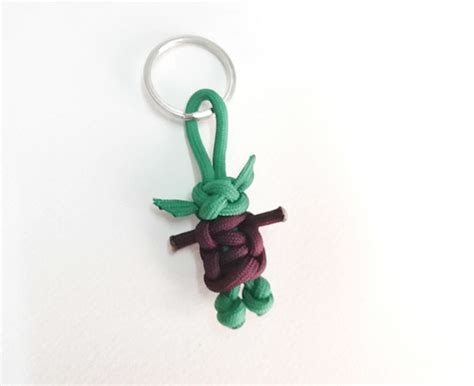 Paracord Baby Yoda Keychain