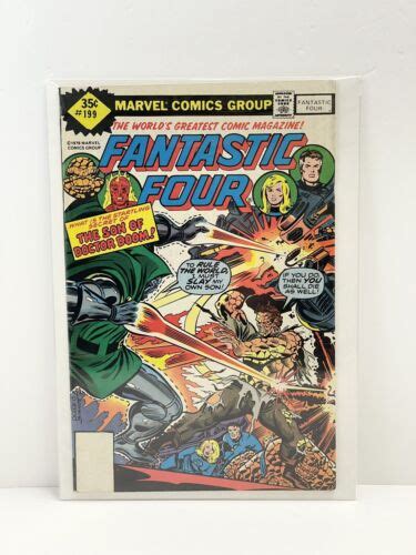 Fantastic Four 199 Vg 1978 Marvel Comic Dr Doom Whitman Variant Rare