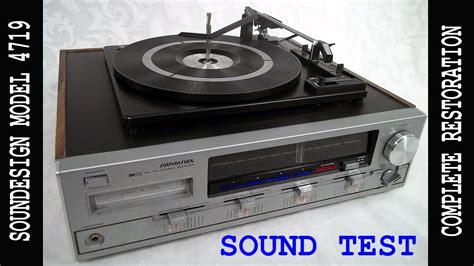 Vtg Soundesign 8 Track Turntable Am Fm Stereo Receiver Model 4719