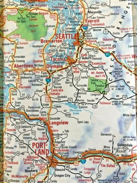 Vintage Aaa Western States Road Map 1971 Ebay