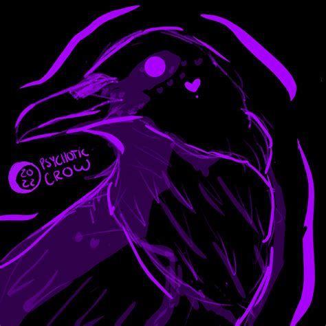 Crow Art Pfp By Psychoticpen On Deviantart