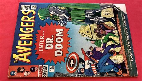 Avengers 25 1966 1st Battle Of Avengers Vs Doctor Doom Comic Books