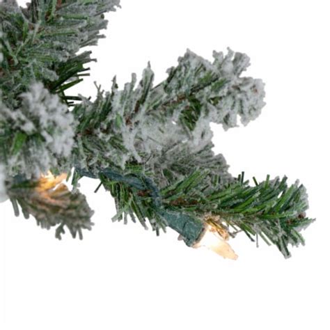Northlight 7 Pre Lit Pencil Flocked Alpine Artificial Christmas Tree