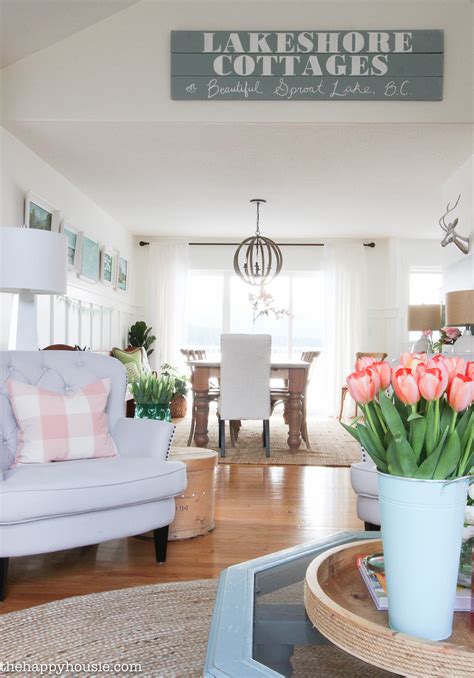 Seasonal Simplicity Spring Home Tour The Happy Housie