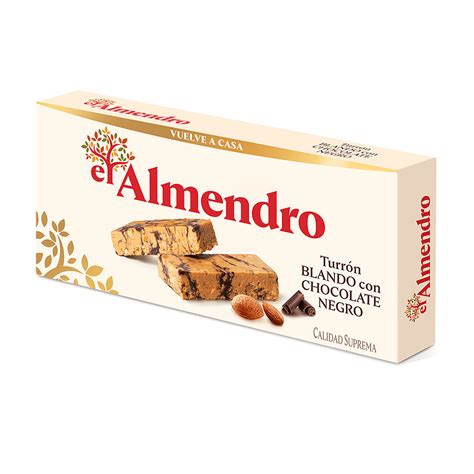 Creamy Almond Turron With Chocolate El Almendro