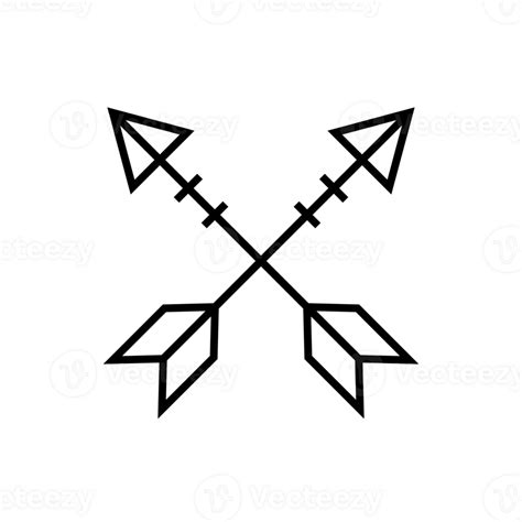 Illustration Of A Crossed Arrows 27990466 Png